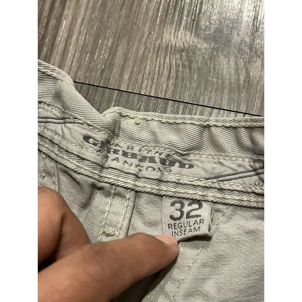 NOS Vtg 90s Marithe Francois Girbaud Mens 32x32‎ Baggy Relaxed Fit Jeans Gray